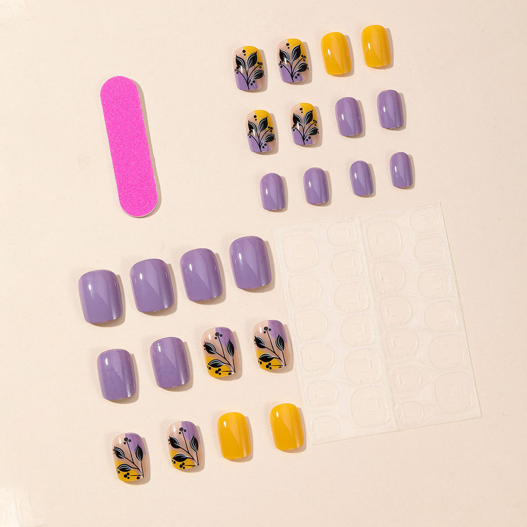 Artistic Floral Nail Art Design Bowlift
