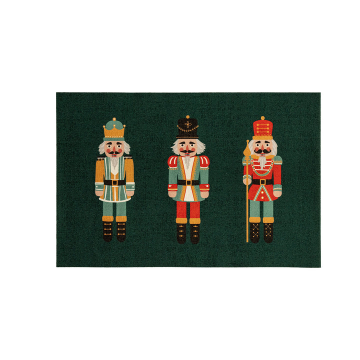 Christmas doormat with nutcracker motif