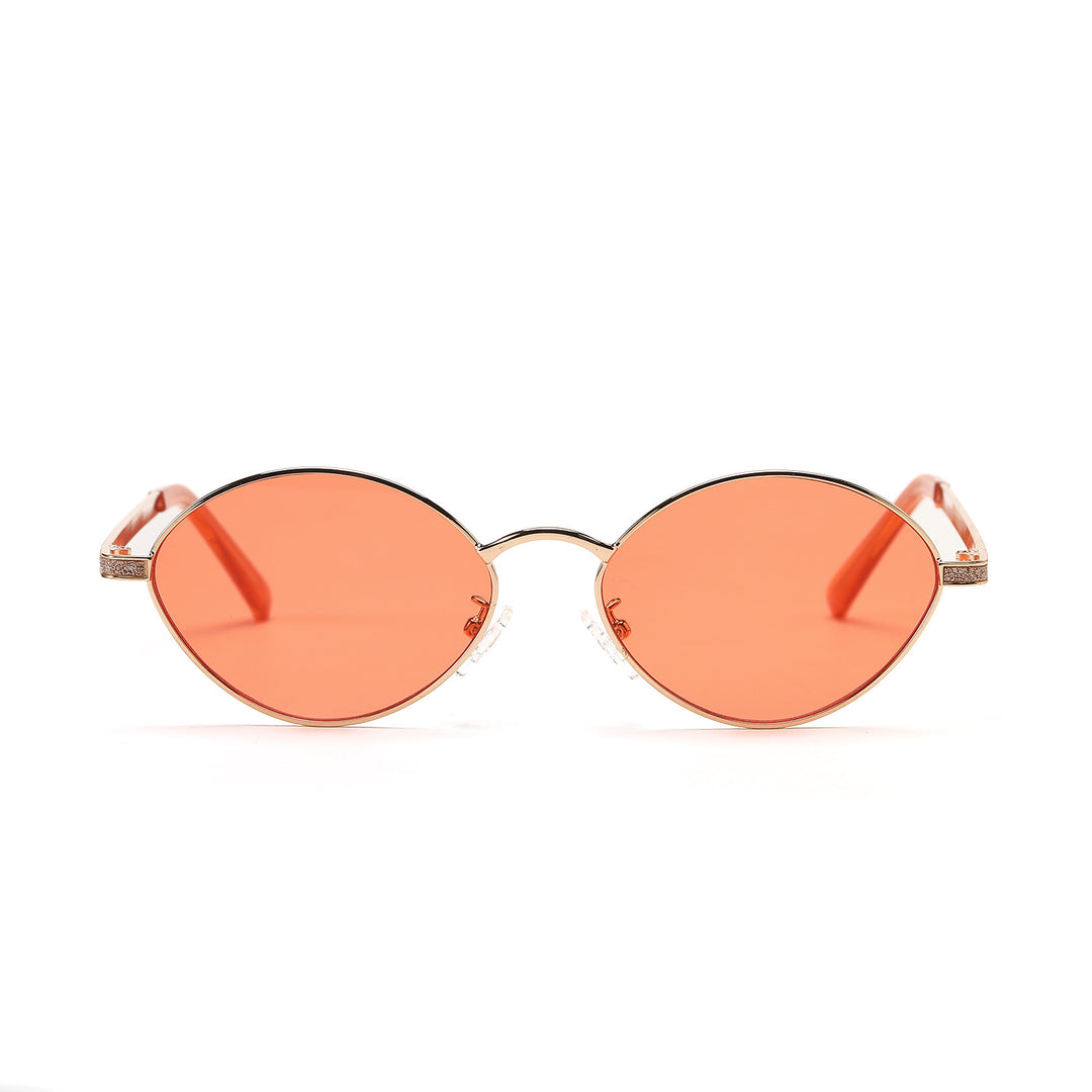 Women's fashionable round sunglasses with luxurious accents Bowlift