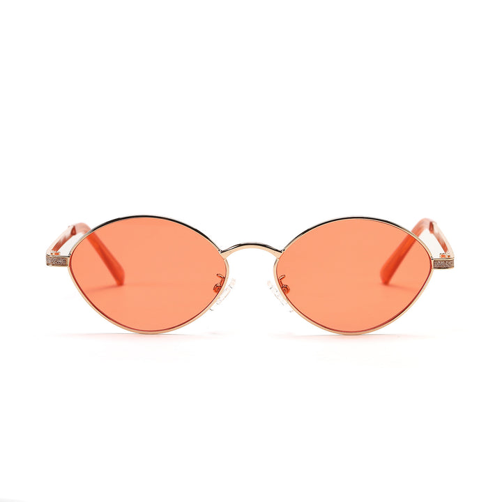 Women's fashionable round sunglasses with luxurious accents Bowlift