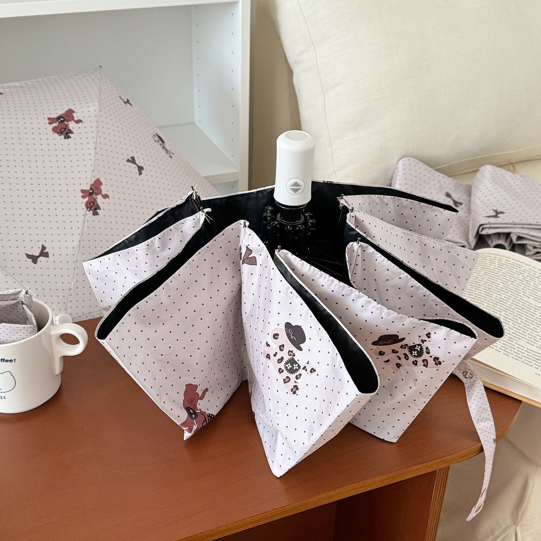 Ladies collapsible umbrella with playful design Bowlift
