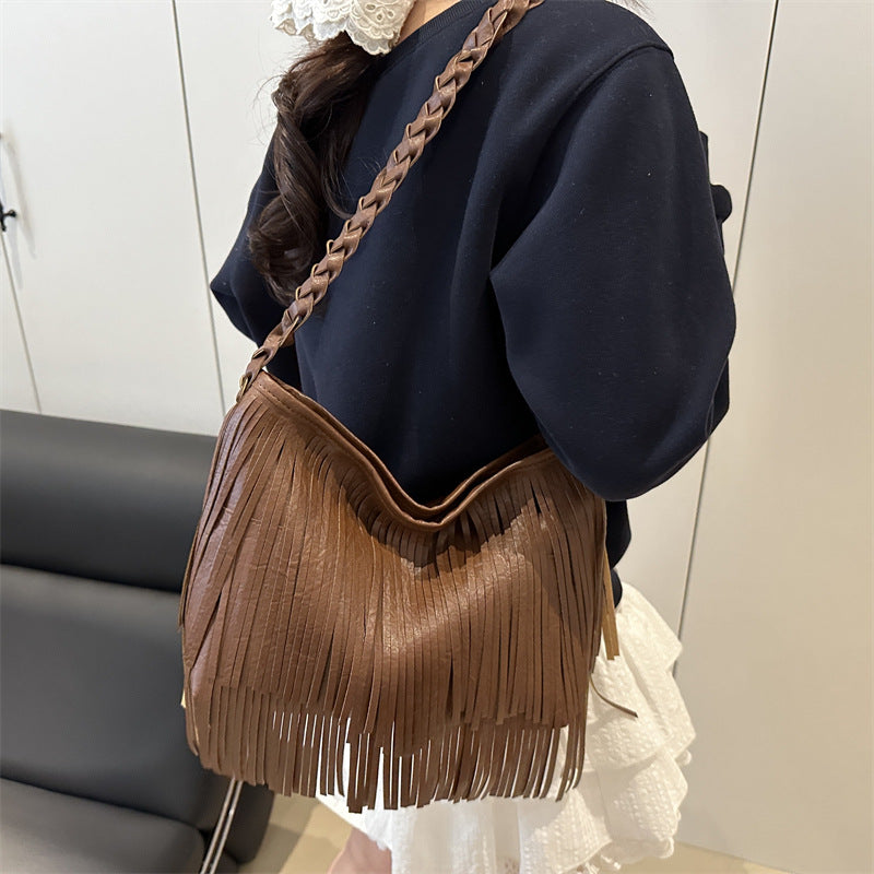 Bohemian Fringe Shoulder Bag Bowlift