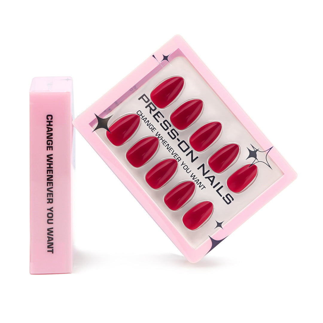 Artificial press-on nails in an elegant oval design Bowlift