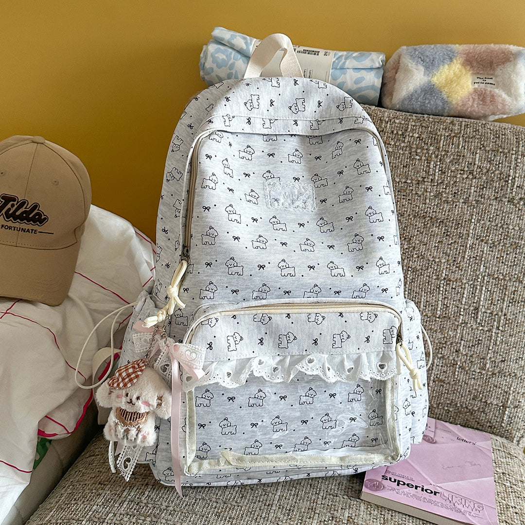 Cute Embroidered Backpack
