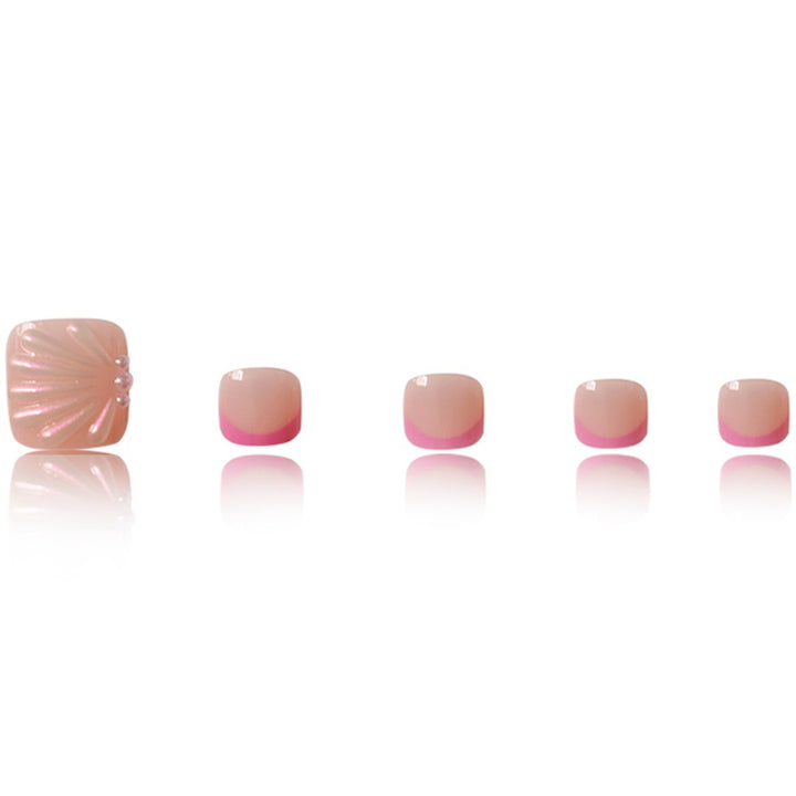 Artistic Press-On Toe Nail Art Extensions Bowlift