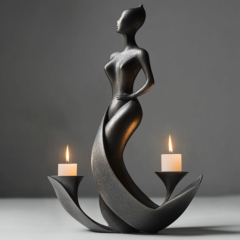 Elegant Sculptural Candle Holder