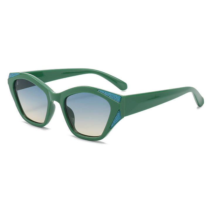 Women's fashionable oversized sunglasses with glittering accents Bowlift