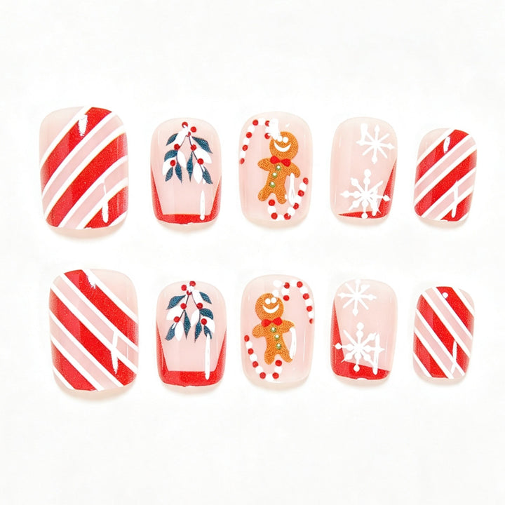 Festive Holiday Nail Art Set Bowlift