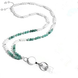 Beaded Eyewear Lanyard Necklace with Retractable Clip Bowlift