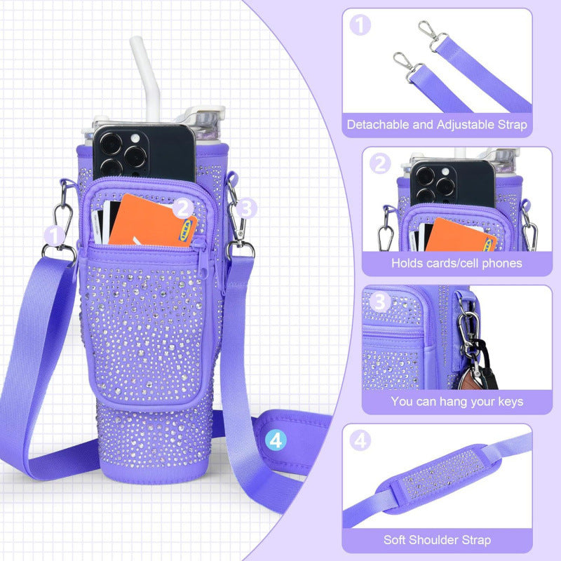 Women practical drinking container hip bag Bowlift