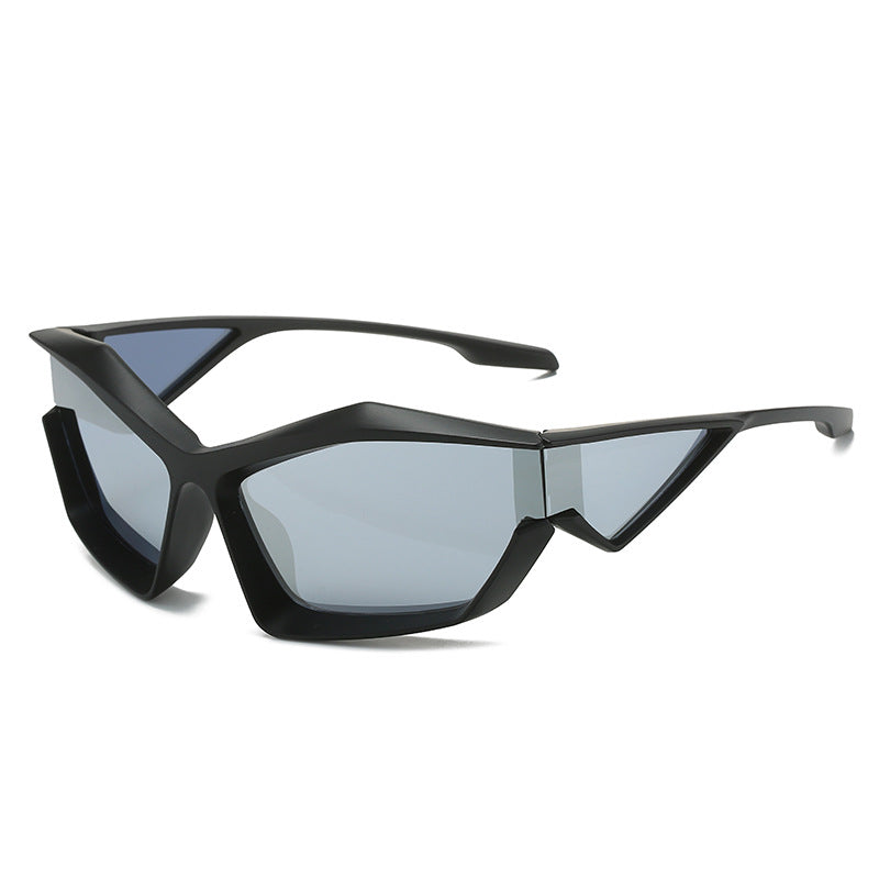 Women's sporty performance sunglasses with modern geometry frame Bowlift