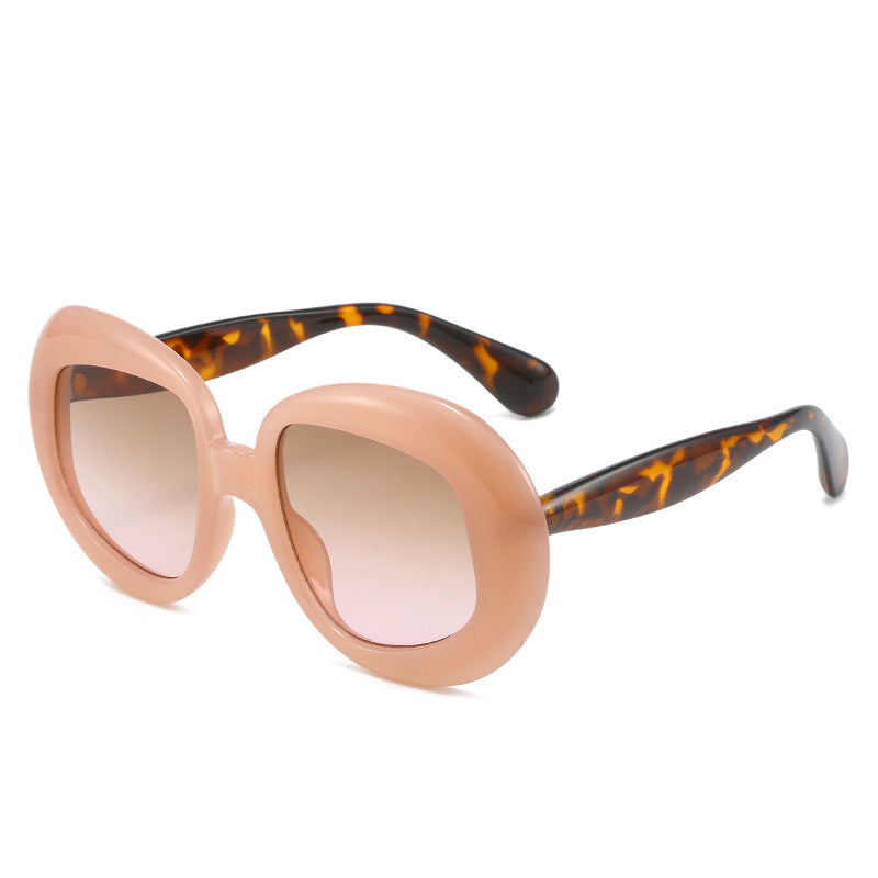 Vintage-Inspired Geometric Frame Sunglasses Bowlift