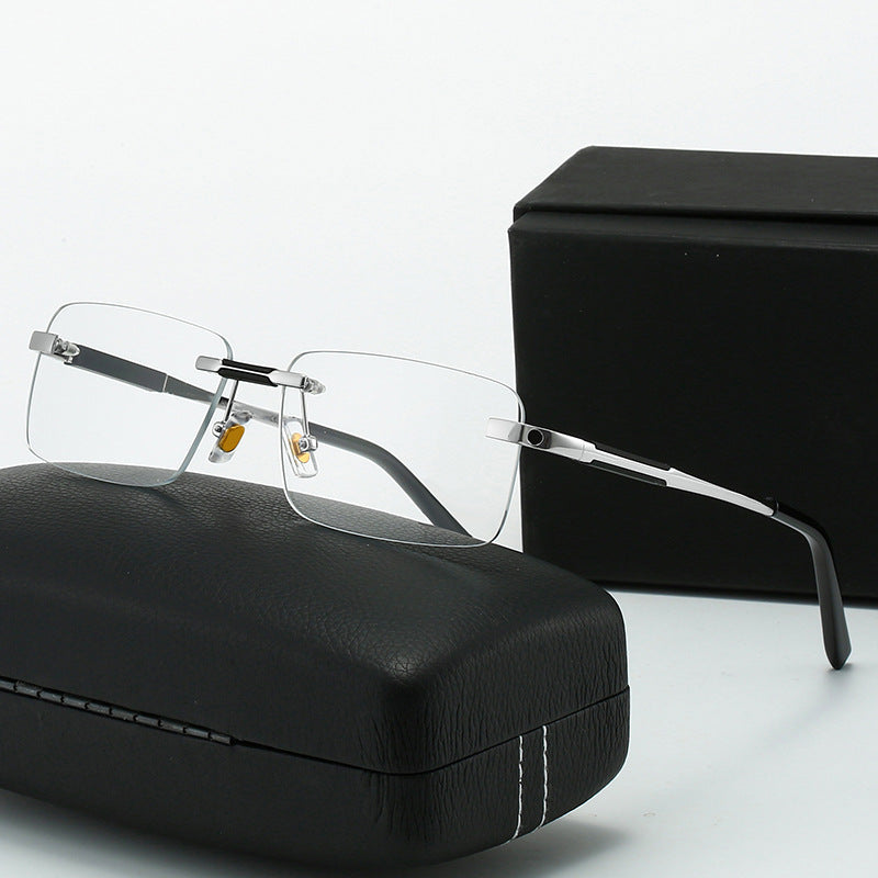 Women's sunglasses in modern rectangular design with luxurious metal elements Bowlift