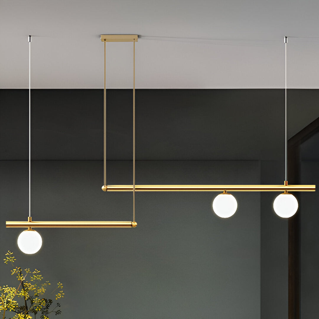 BowLift | Nordic Glass Linear Luxury Pendant Lamp