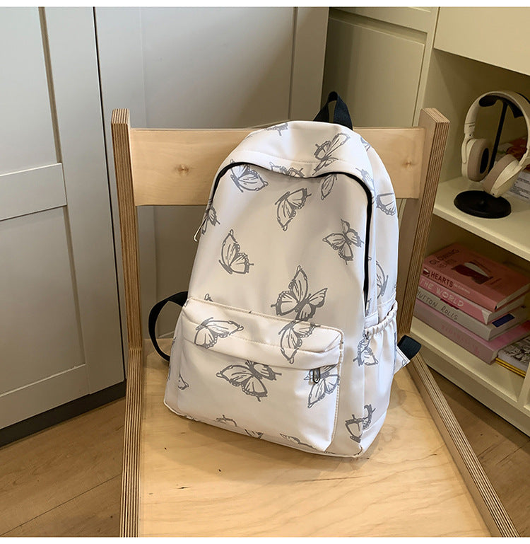 Stylish Butterfly Print Backpack