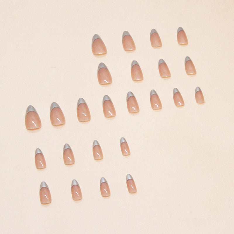 Metallic Tip Press-On Nail Extensions Bowlift