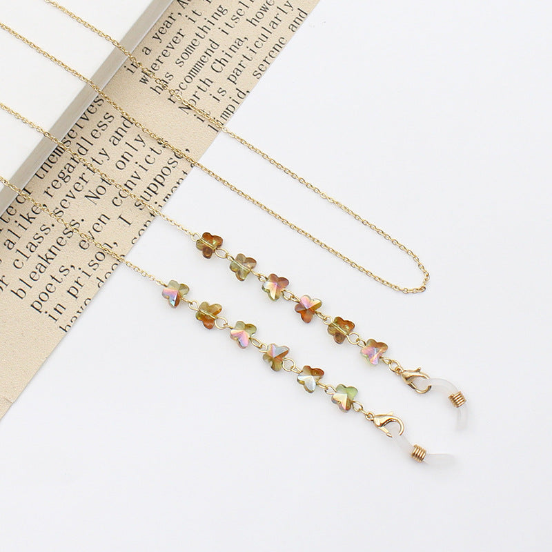 Floral Eyewear Chain Holder Bowlift