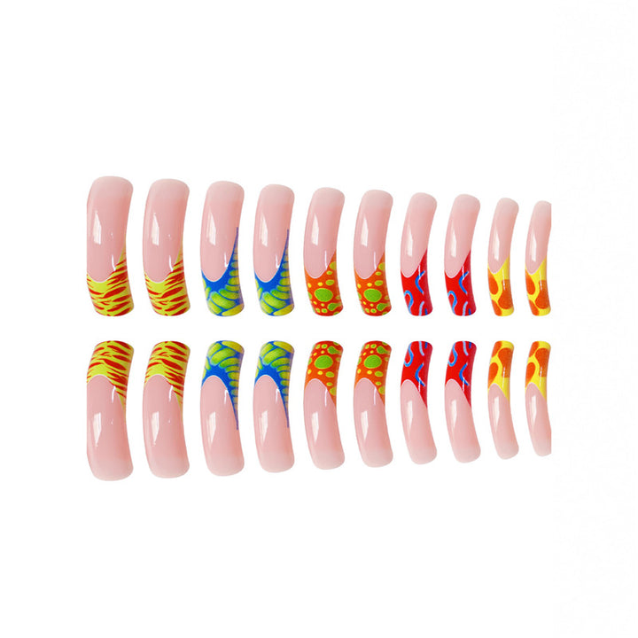 Artistic Long Nail Art Extensions Bowlift