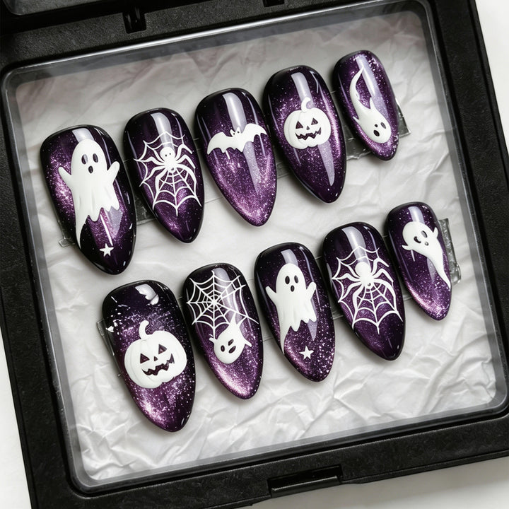 Halloween Themed Decorative Press-On Nails Bowlift