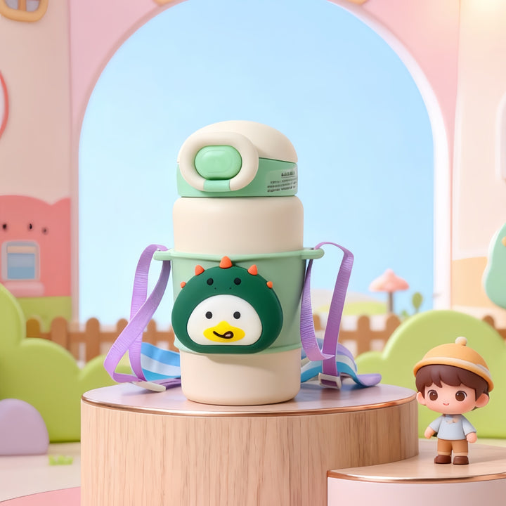 Women Insulated Water Bottle with Cute Rabbit Design Bowlift