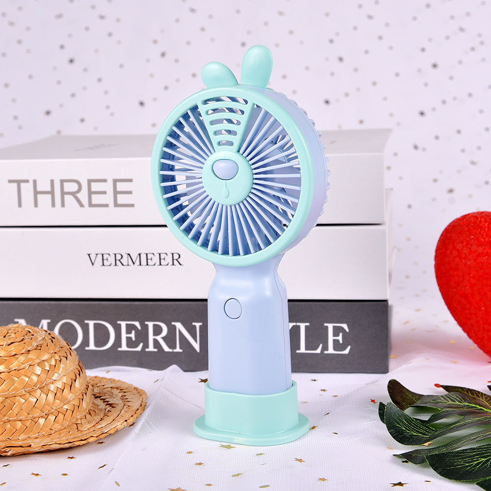 Unisex Portable Hand Fan with Cute Animal Design Bowlift