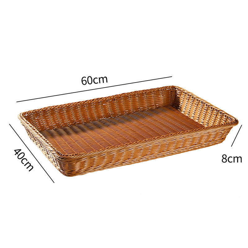 Large Rectangular Woven Storage Tray Bowlift