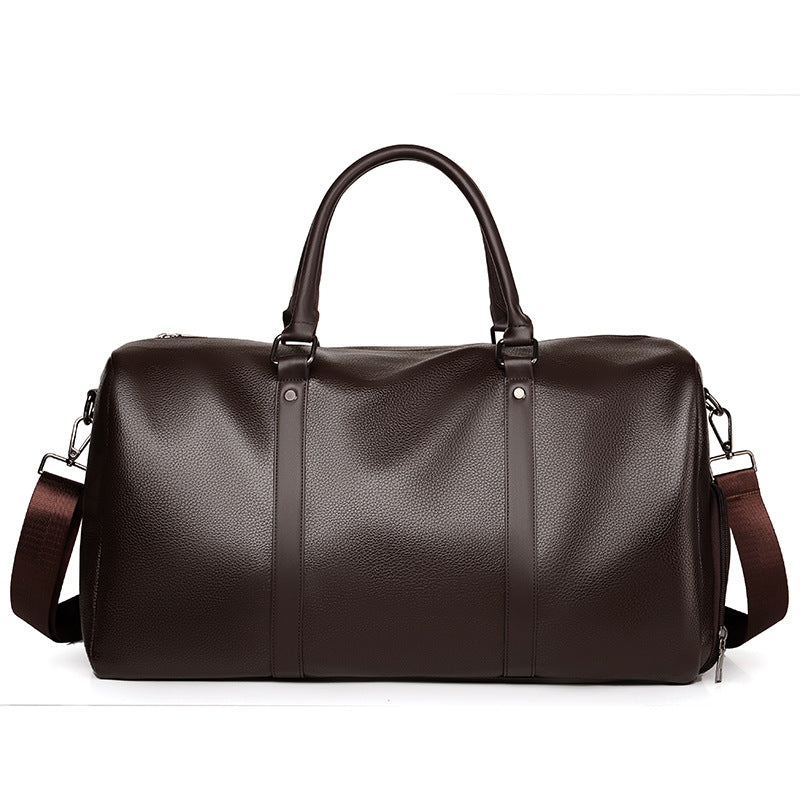 Premium Leather Travel Duffle Bowlift