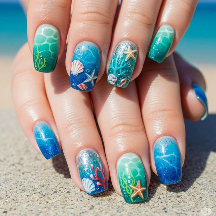 Nautical Themed Nail Art Bowlift