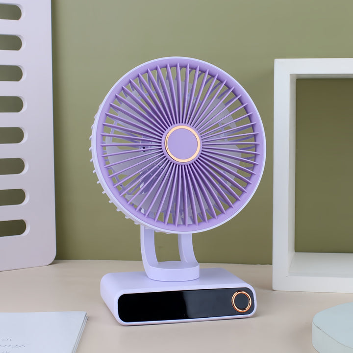 Ladies Portable Table Fan in Modern and Compact Design Bowlift