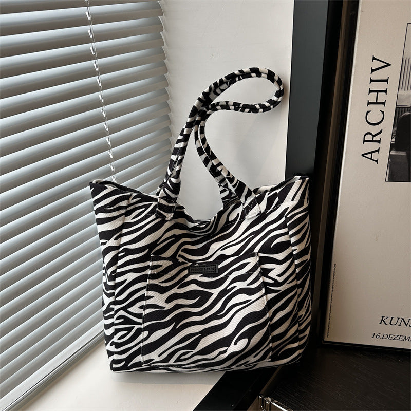Eco-Friendly Reusable Leopard Print Tote Bag Bowlift
