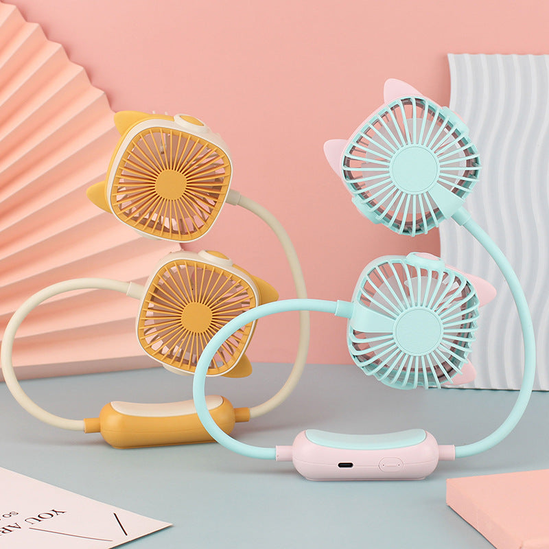 Portable USB Neck Fan with Flexible Design Bowlift