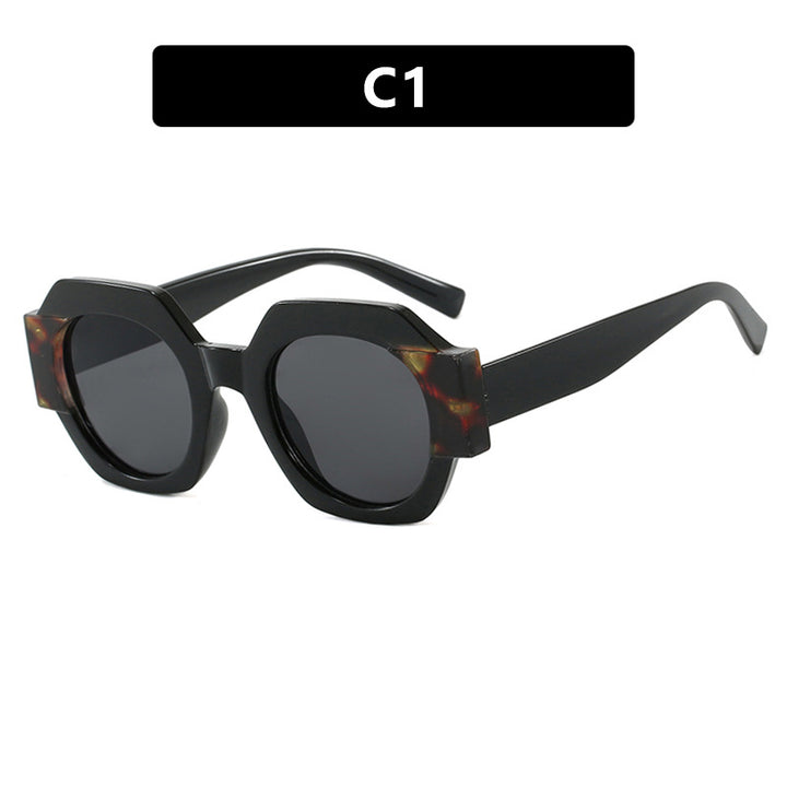 Ladies trendy sunglasses in hexagonal design Bowlift