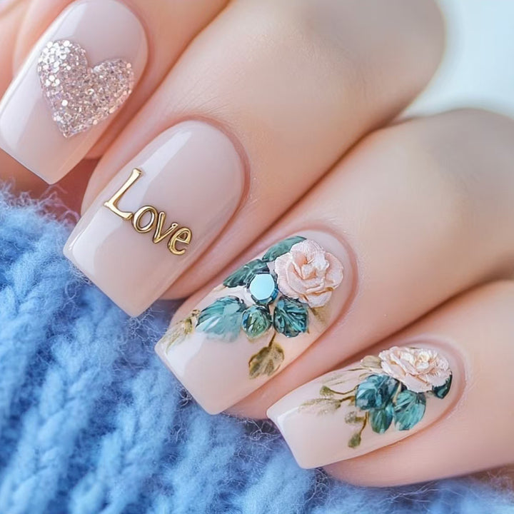 Floral-Inspired Press-On Nails Bowlift