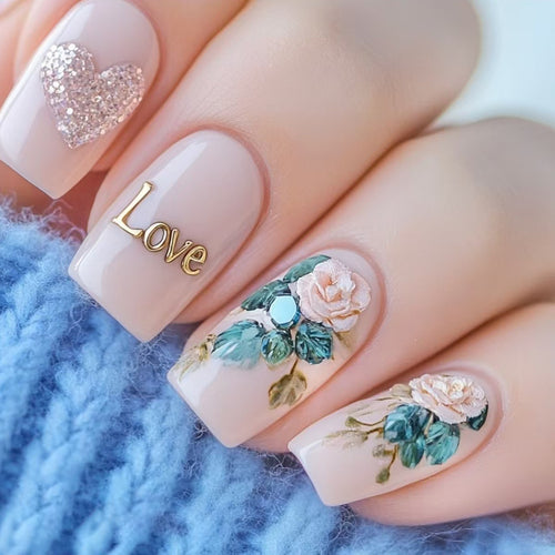 Floral-Inspired Press-On Nails Bowlift
