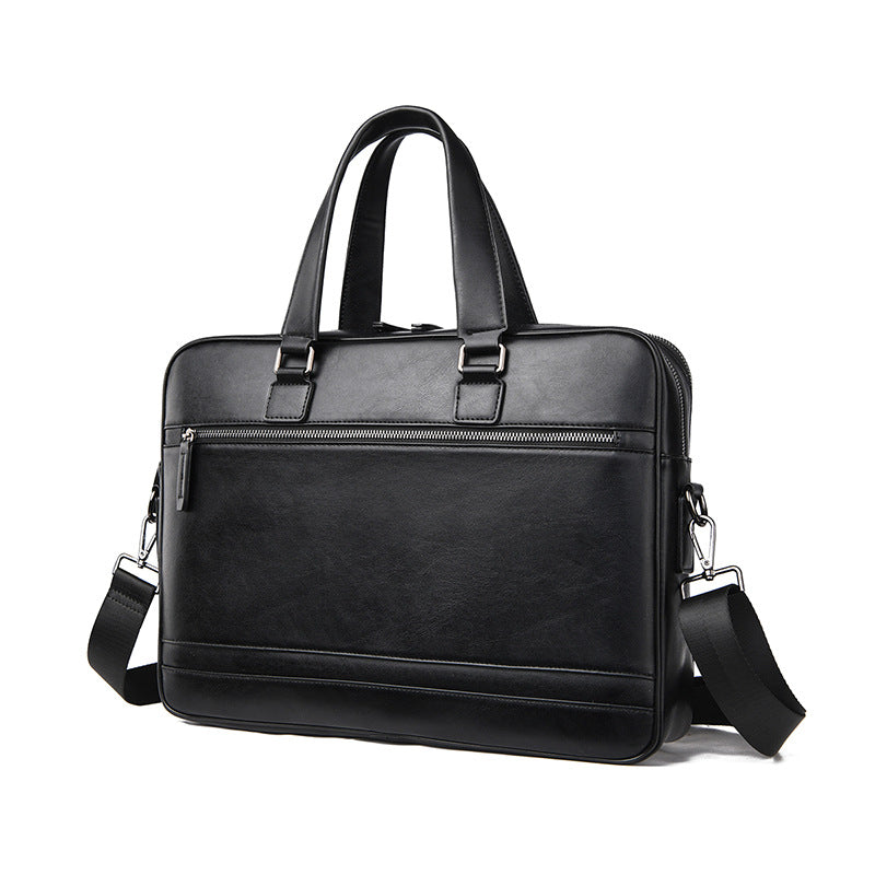 Professional Leather Laptop Briefcase Bowlift
