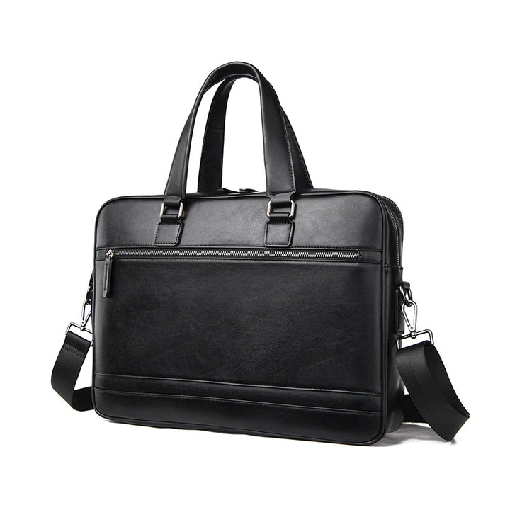 Professional Leather Laptop Briefcase Bowlift