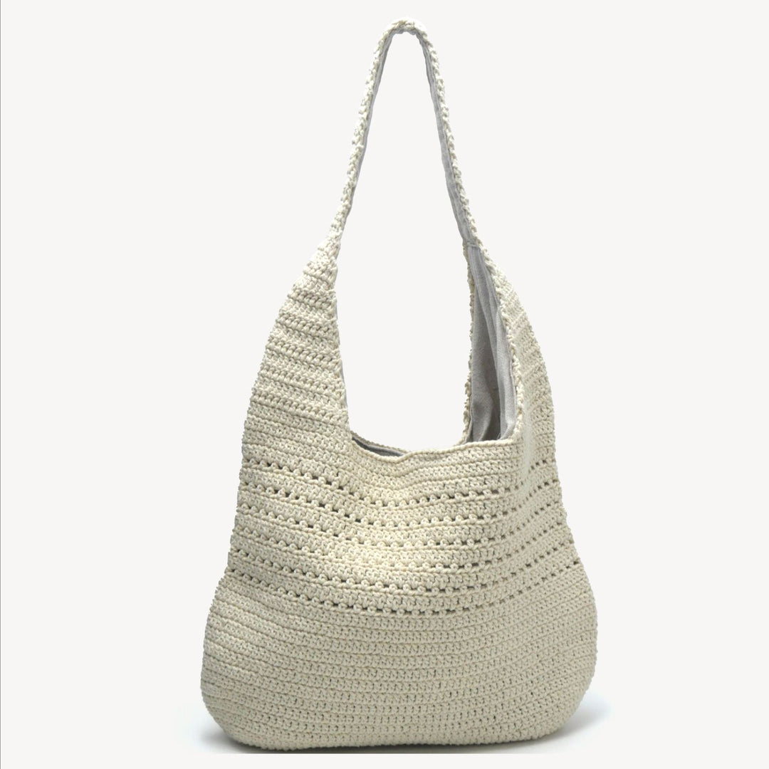 Handmade macrame shoulder bag with ergonomic shoulder strap Bowlift