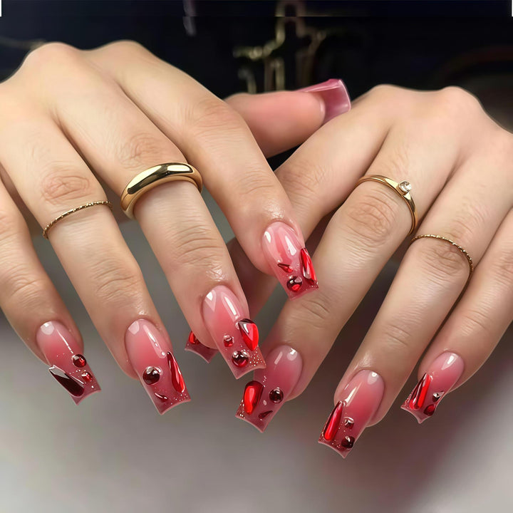 Artistic Decorative Gel Nail Extensions Bowlift