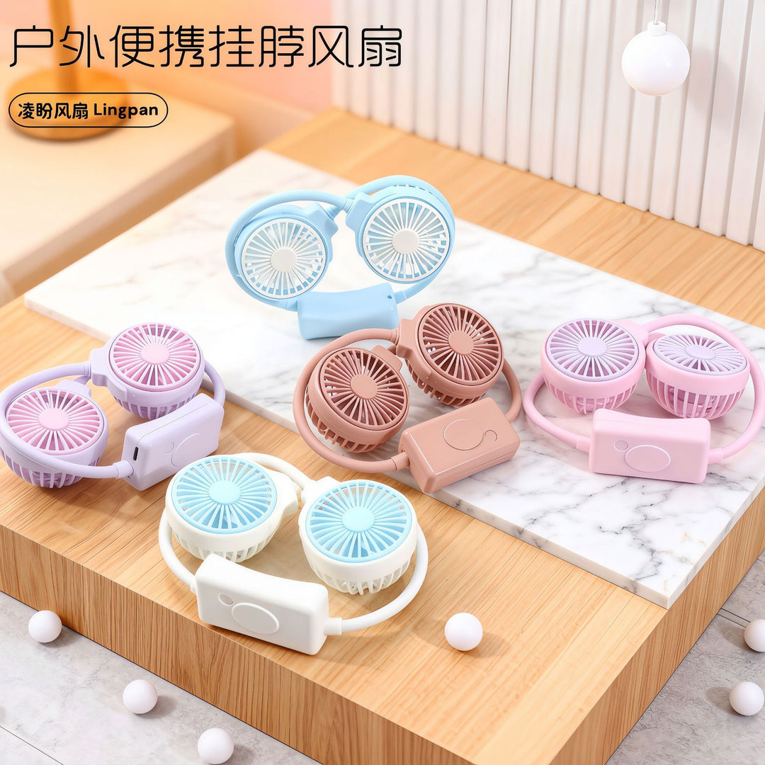 Women Portable Neck Fan with Flexible Design Bowlift