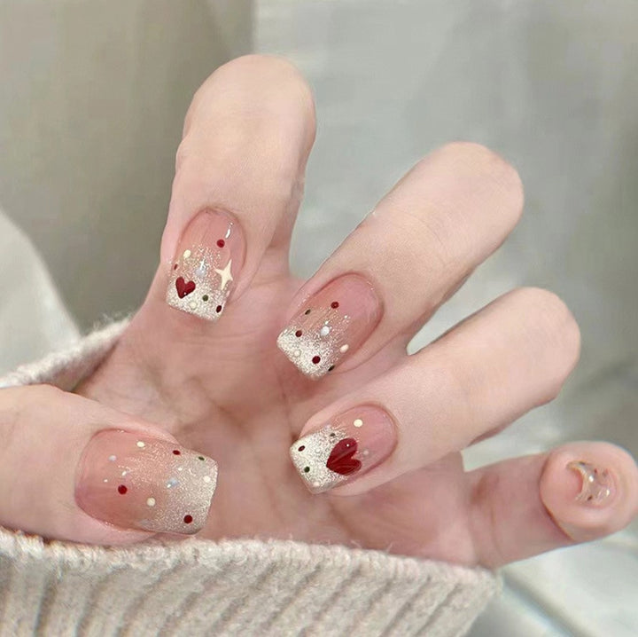 Crystal Embellished Press-On Nails Bowlift