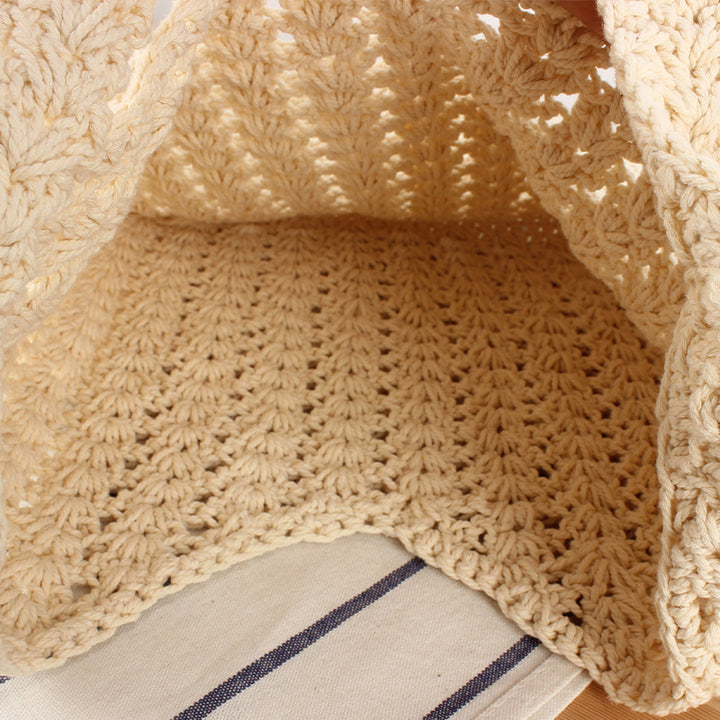 Handbag Made of Hand-Knotted Natural Material Bowlift