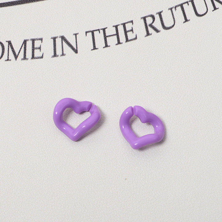 WoHeart-Shaped Decorative Earrings Bowlift