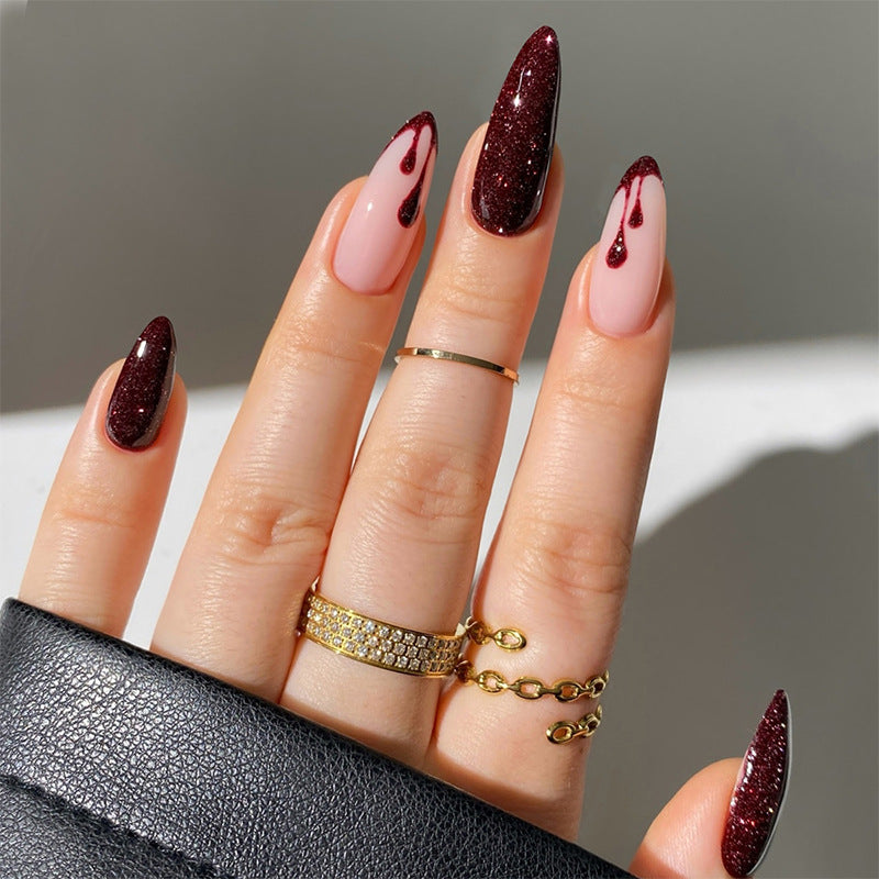 Glamorous Glittery Press-On Nail Set Bowlift