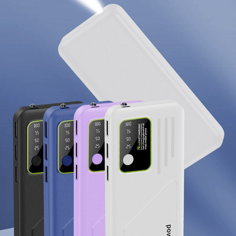 Portable power bank with digital charging display and intelligent fast charging Bowlift