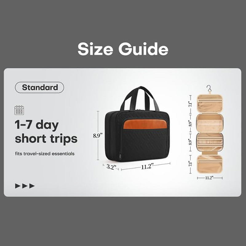 Cosmetic Organizer Bag with Intelligent Interior Layout Bowlift