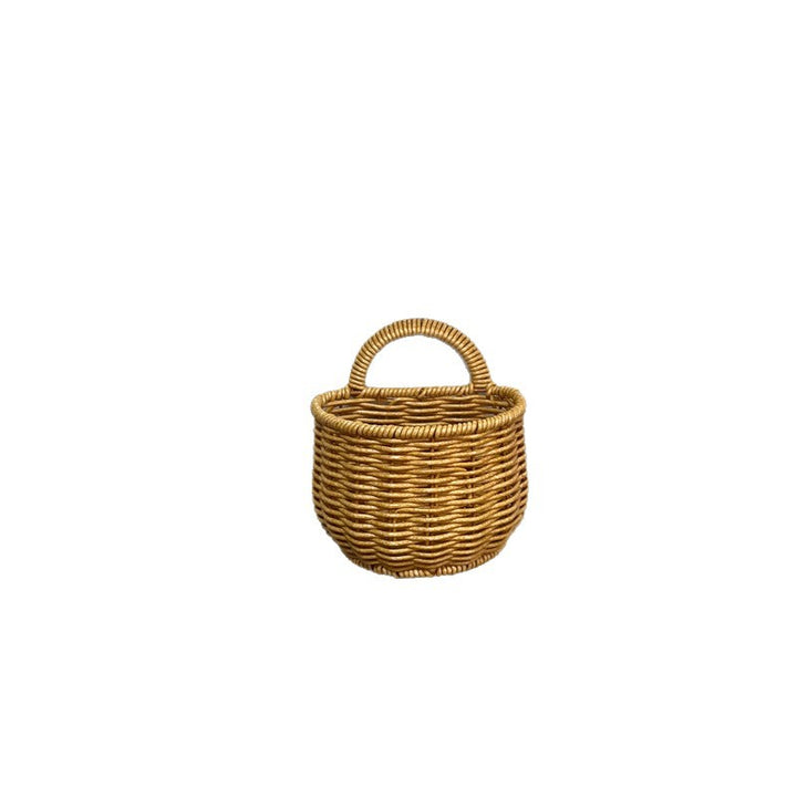 Decorative Wall-Mounted Wicker Storage Basket Bowlift