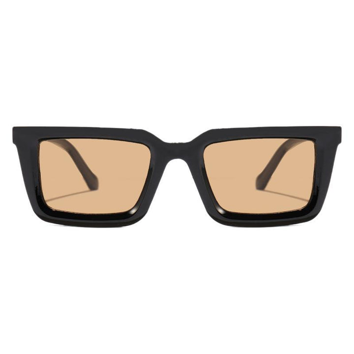Women's modern square sunglasses with mirrored lenses Bowlift