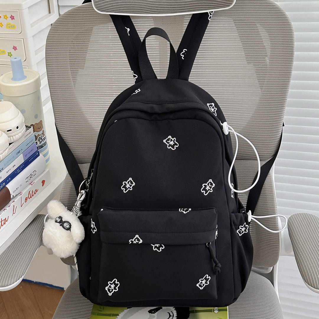 Stylish Embroidered Casual Backpack Bowlift 1791205607