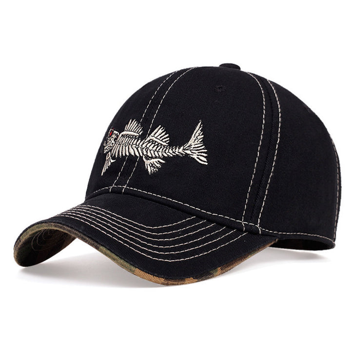 Men's Casual Fishing Embroidered Cap Bowlift