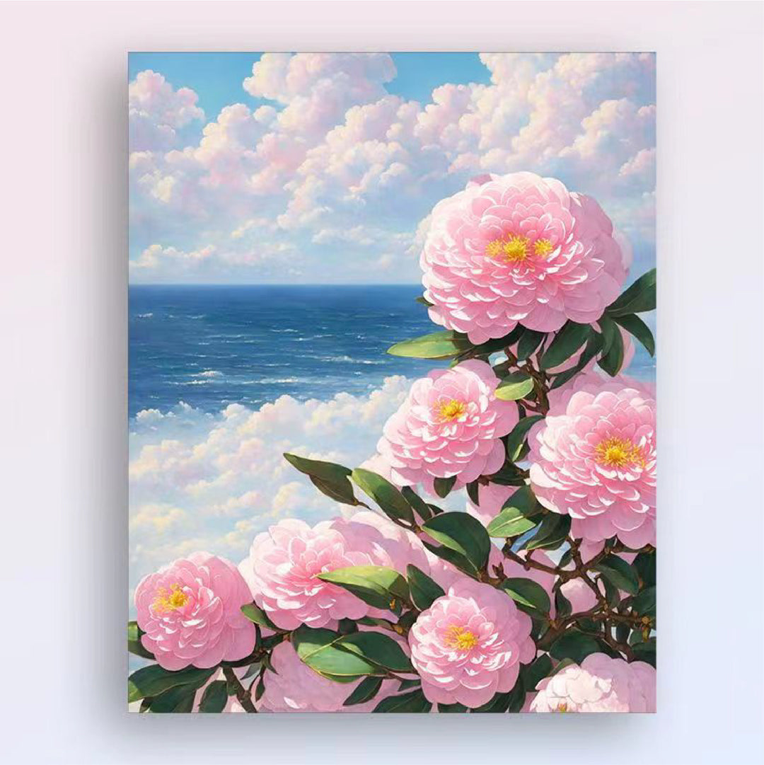 Floral Landscape Canvas Wall Art Bowlift